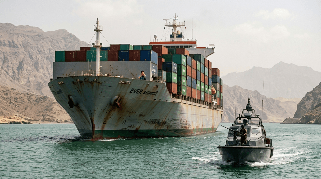 트럼프의 휴전 연장 발표 직후, 이란이 호르무즈 해역 선박을 겨냥한 공세에 나섰다