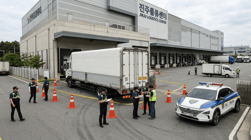 경찰청, ‘화물연대 차량이 경찰을 밟고 지나갔다’는 주장에 허위 정보 확산이라며 정면 반박