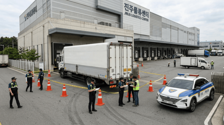 경찰청, ‘화물연대 차량이 경찰을 밟고 지나갔다’는 주장에 허위 정보 확산이라며 정면 반박