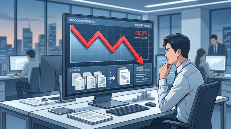 티웨이홀딩스, 오 대 일 비율 무상감자 소식에 장중 14% 급락세