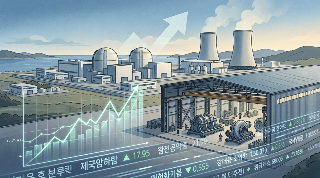 원자력발전 테마 강세 속 대창솔루션 5.31% 상승 주목받는 특징주