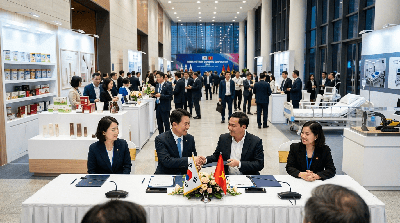 코트라, 한국·베트남 경제협력 행사 열고 팔천만 달러 규모 계약 성과