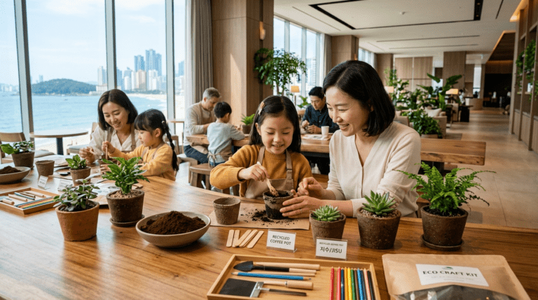 호텔업계 주목, 버려진 커피의 새활용 화분 체험으로 선보인 이에스지 프로그램