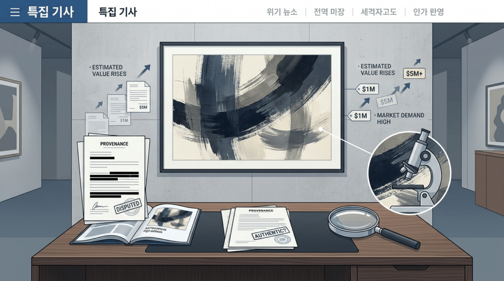 [단독 확인] 김건희 가족 연관 이우환 작품, 가짜 계보 의혹 드러나…건넨 쪽엔 빠져나갈 여지 남았나