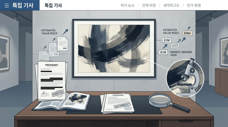 [단독 확인] 김건희 가족 연관 이우환 작품, 가짜 계보 의혹 드러나…건넨 쪽엔 빠져나갈 여지 남았나