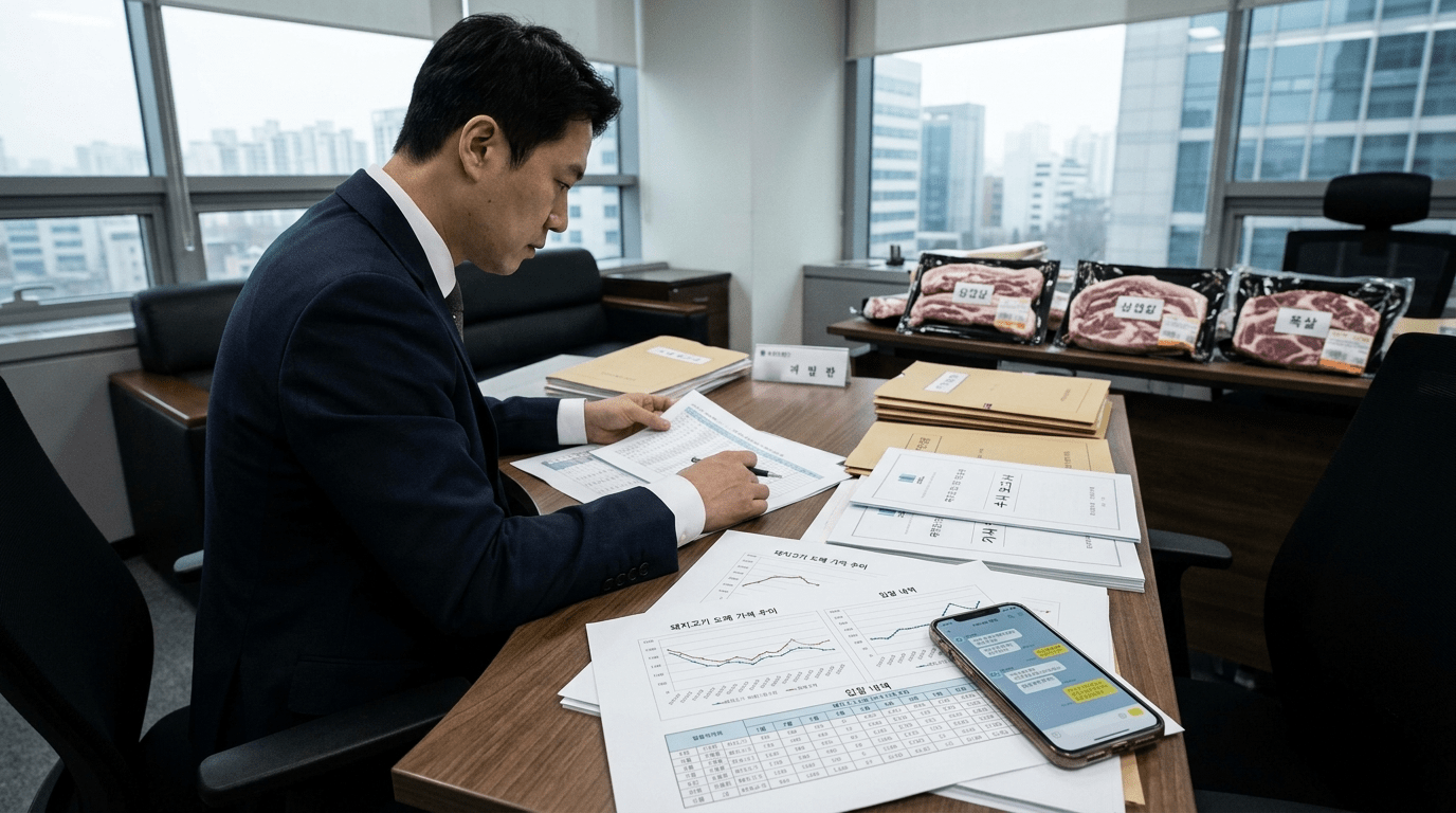 검찰, 텔레그램에서 삼겹살 가격을 맞춘 정황 포착… 돼지고기 담합 수사 본격화