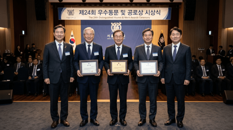 허광수·곽영길·안성호, 자랑스러운 고대인상의 수상 주역들