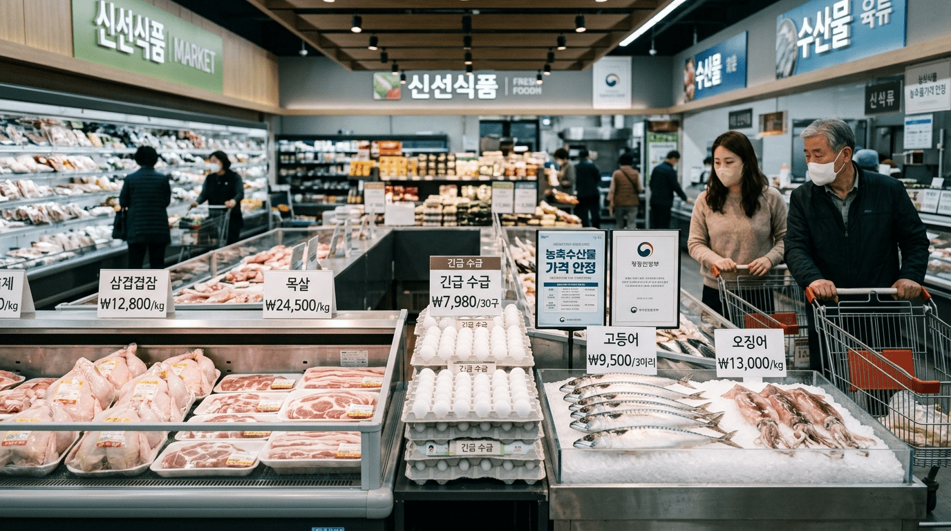 중동발 물가 흔들림 대응 닭고기·돼지고기 긴급 할당관세 적용 매점매석 단속과 제재까지 한층 강화