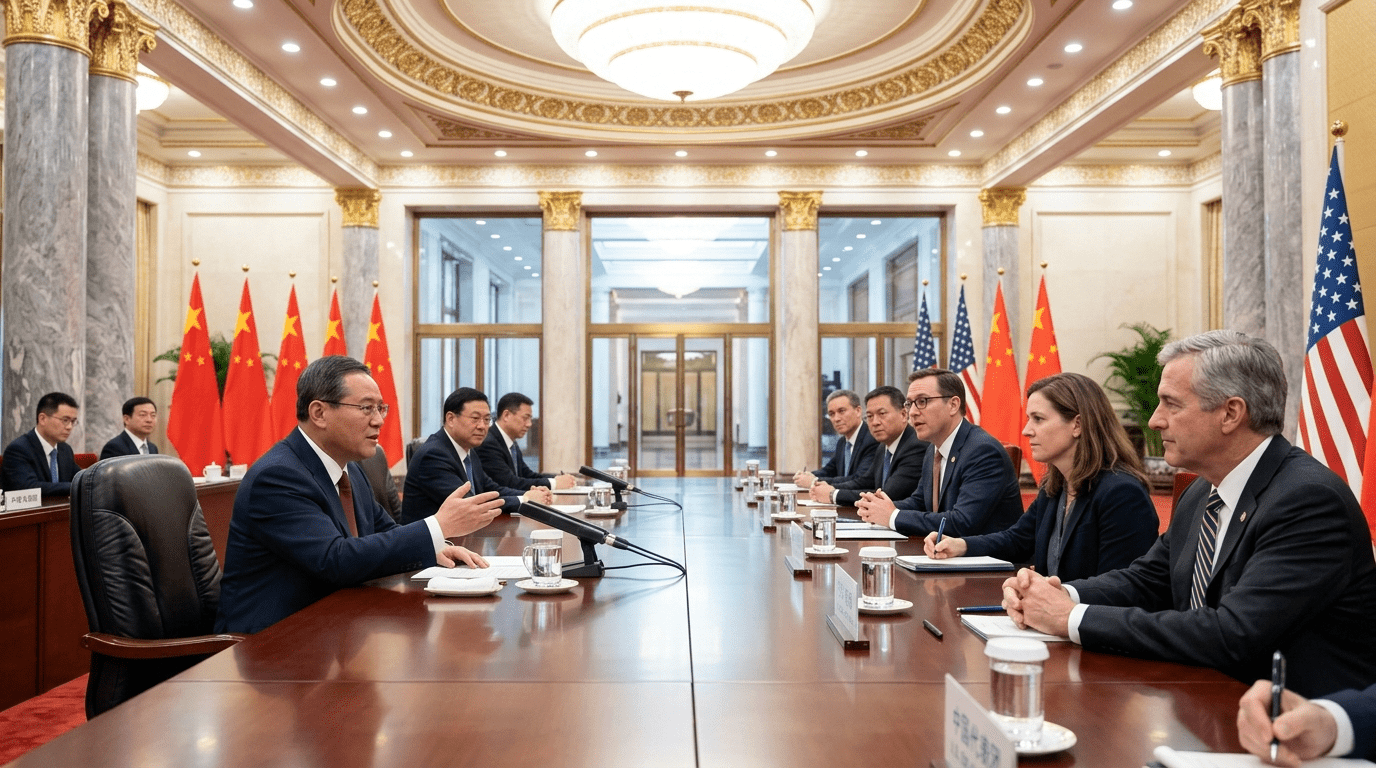 리창 총리, 미국 재계 향해 중국 개방 확대 의지 밝히며 기업 불안 덜어달라 강조