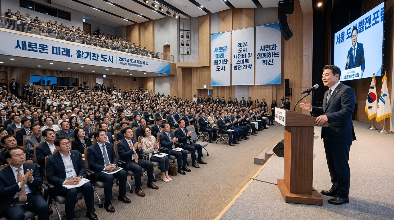 [포토] 정원오 서울시장 후보, 지지선언 감사 인사