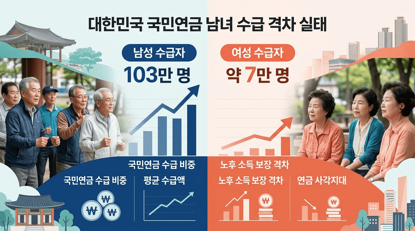 영상“월 100만원씩 따박따박” 국민연금 수급자 110만명 넘었는데…女는 고작 ‘7만명’, 이유가