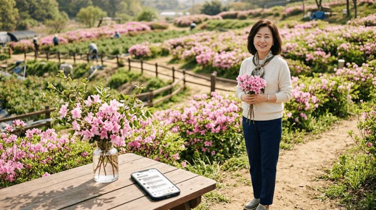 오연수, 진달래 사진 한 장으로 뜻밖의 식물 훼손 논란 “농장 주인에게 받은 선물”이라는 해명에도 여진은 좀처럼 가라앉지 않는 분위기