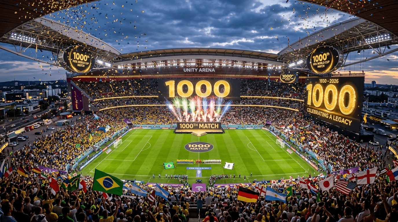 역사적 순간! 월드컵 통산 1000경기를 일본 vs 튀니지가 만들어낸 96년 전통의 무대
