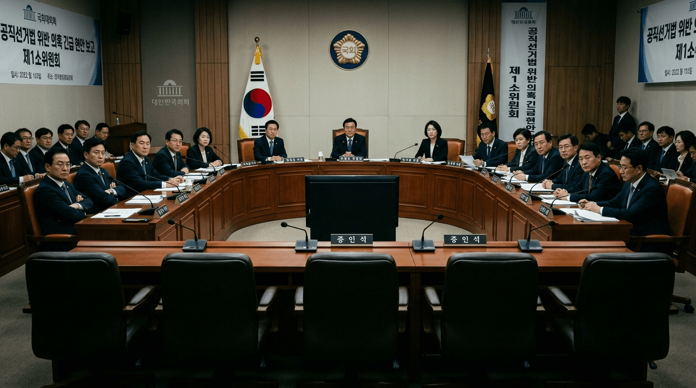 선거관리위원회 국정조사 국민 투표권 침해 의혹 외면하자 "집단적 명령 거부" 라는 강한 비판 쏟아져