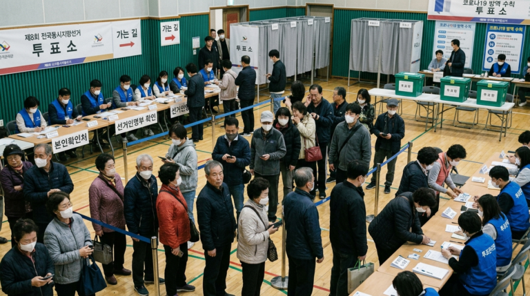 6·3 지방선거 투표소 곳곳 소란…경찰 신고 399건 접수