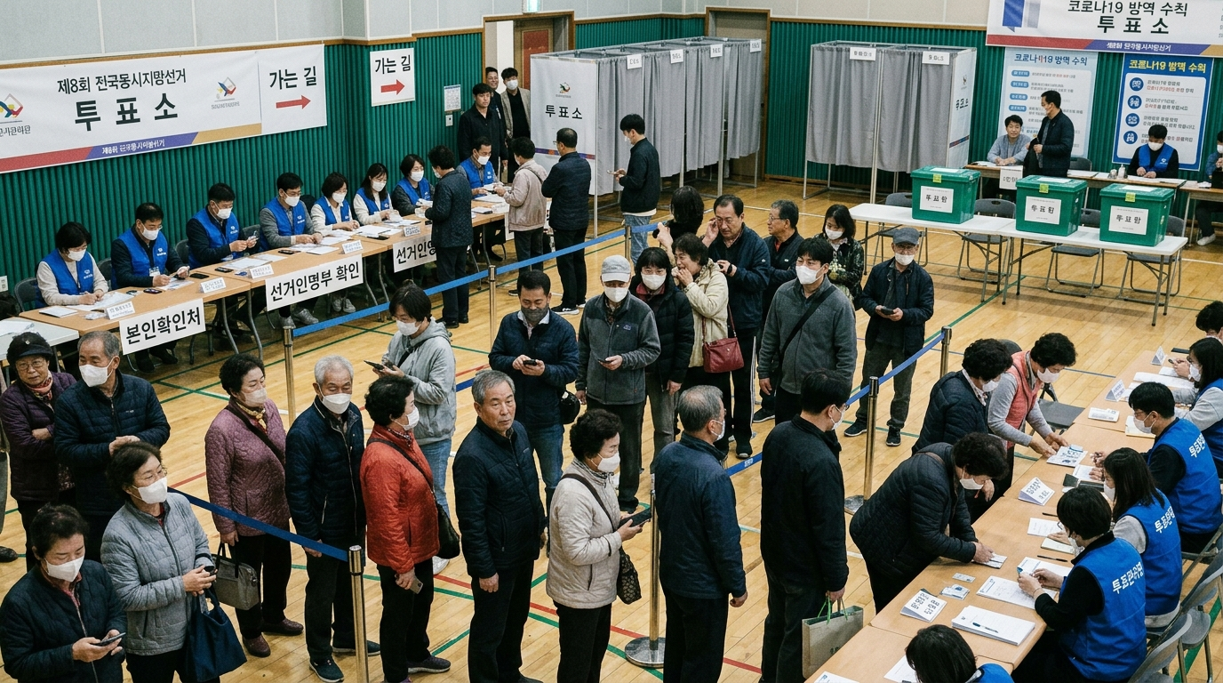 6·3 지방선거 투표소 곳곳 소란…경찰 신고 399건 접수