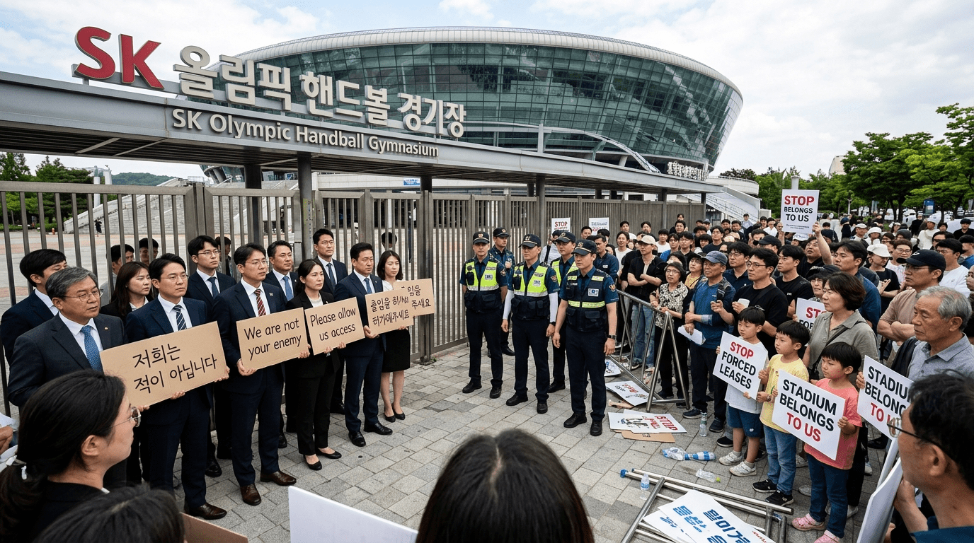 시위 현장 봉쇄로 체육계 마비됐지만 경찰은 왜 강제 해산 못했나